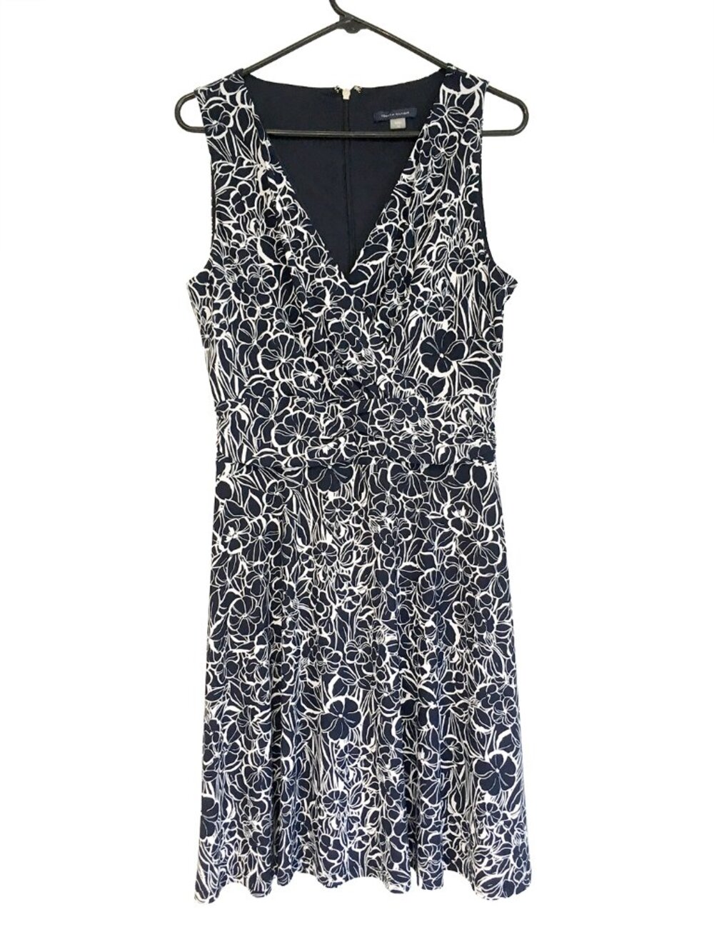 Tommy Hilfiger Women's Midi Black Floral Dress Size 10